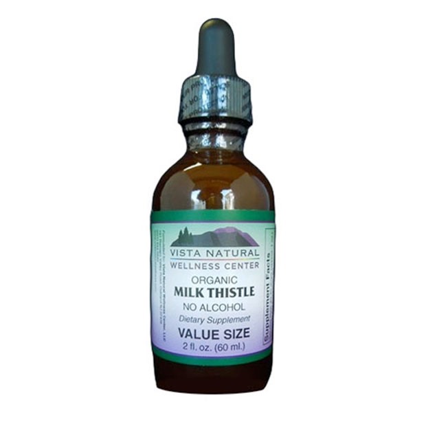 Vista Natural Wellness Liquid Milk Thistle Organic 333mg. (2 Fl. Oz