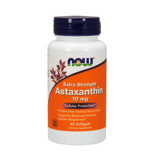 Astaxanthin, Extra Strength 10 mg – 60 Softgels – Now Foods