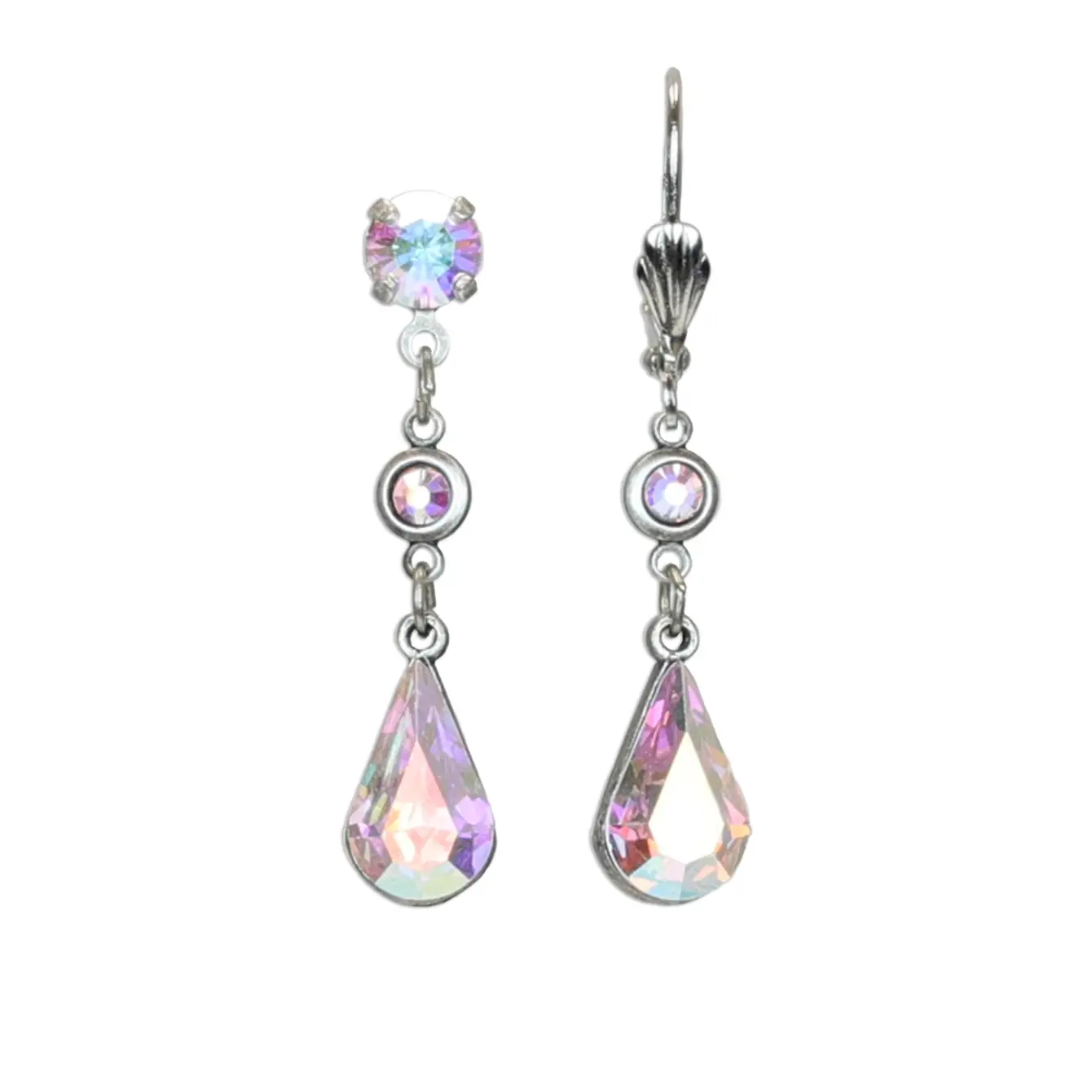 Classic Teardrop Crystal Earrings by Anne Koplik