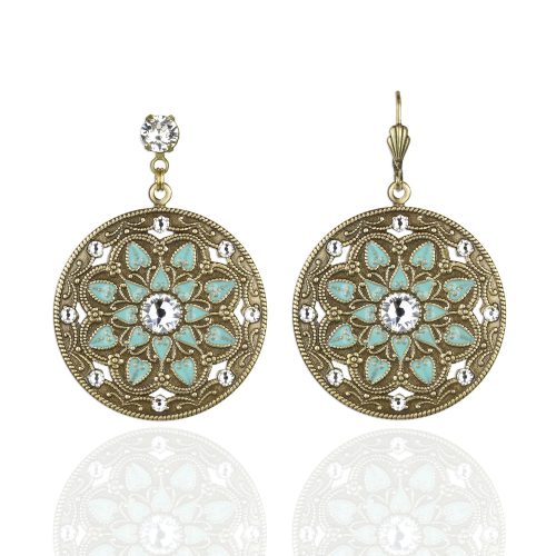 Samira Crystal Earrings by Anne Koplik - Leverback