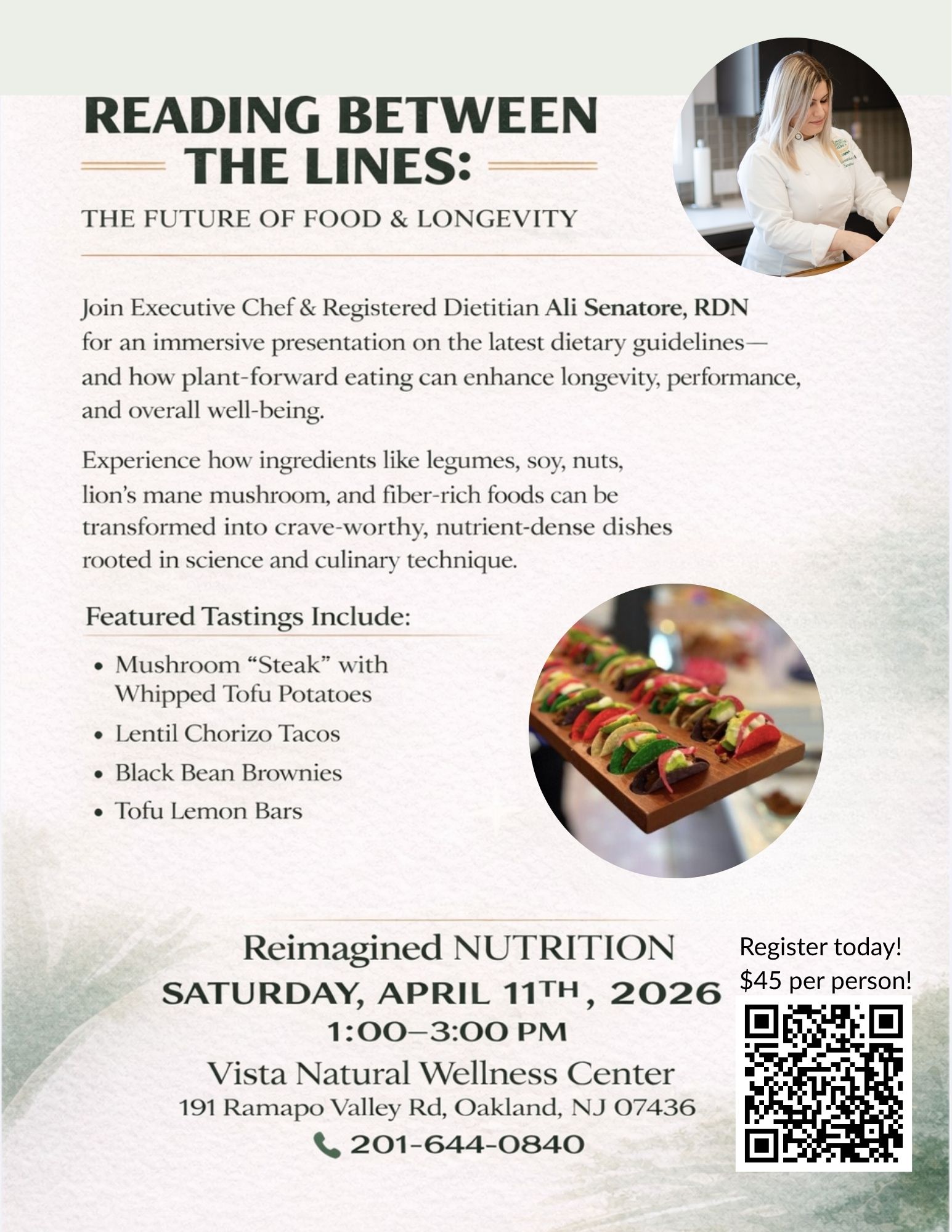 Reading Between The Lines: The Future Of Food And Longevity With Ali Senatore, RDN